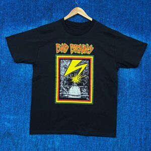 Bad Brains Self-titled Album Cover Hardcore Punk Band Tee L